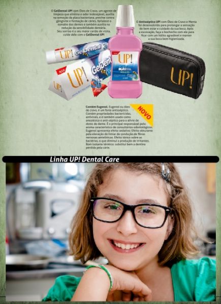 GEL DENTAL E ANTISSÉPTICO BUCAL UP! ESSÊNCIA